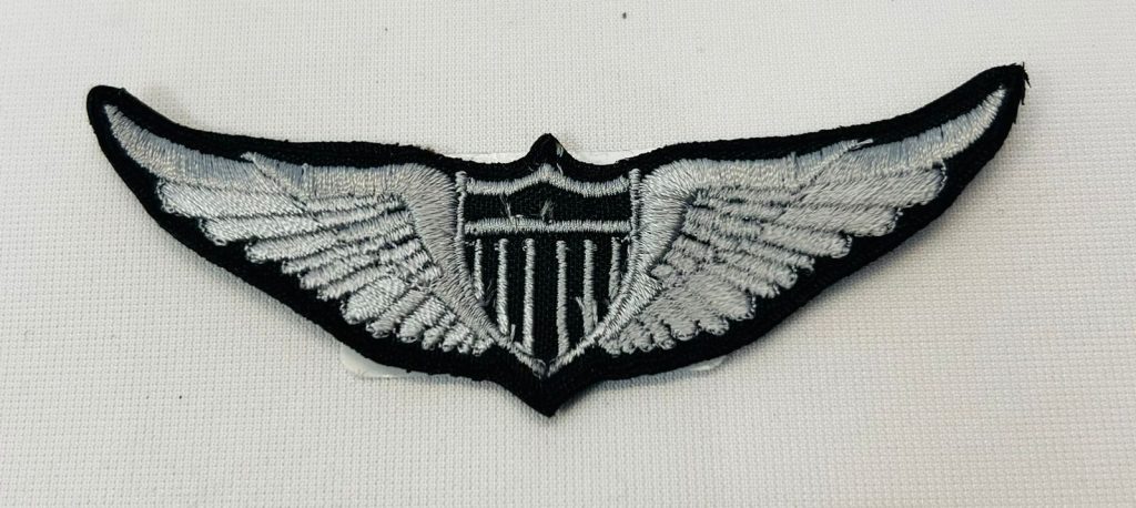 Wings Stitch On Logo (Silver)