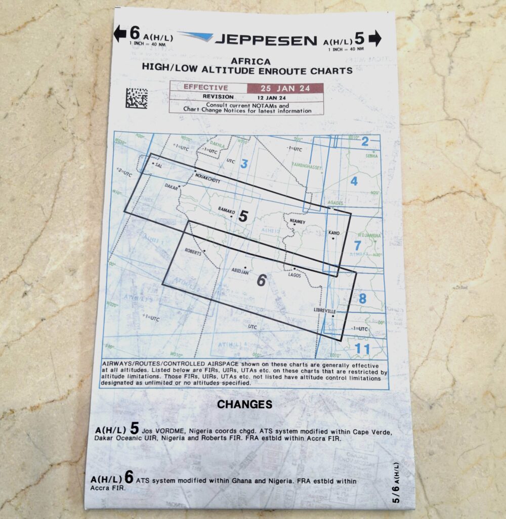 Jeppesen A(H/L) 5/6 Enroute Chart